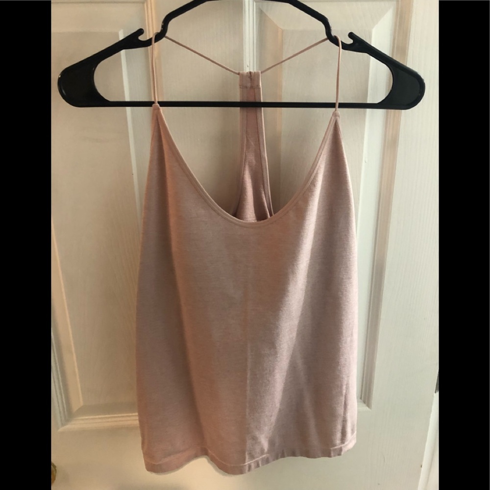 Blush racerback top
